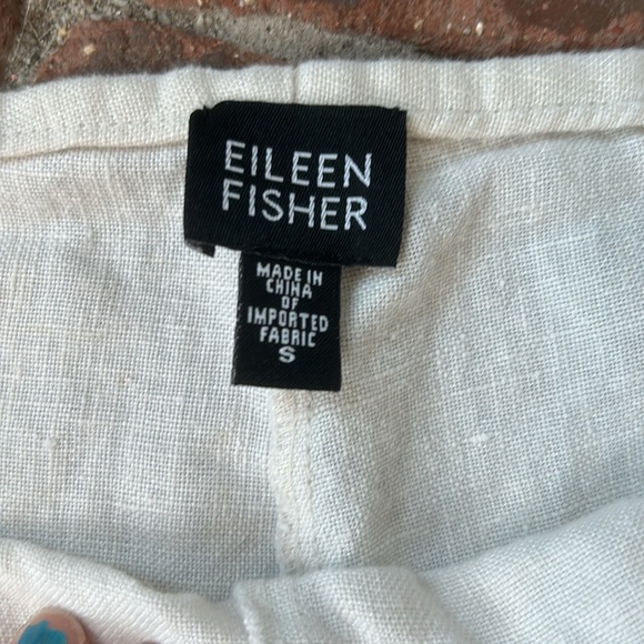 Eileen Fisher Irish Linen Wide Leg Pants - Picture 2 of 5